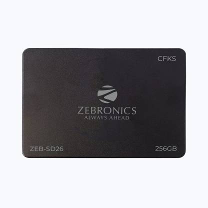 ZEBRONICS 2.5 SATA SSD 256 GB Laptop, Desktop, All in One PC's Internal Solid State Drive (SSD) (ZEB-SD26)  (Interface: SATA, Form Factor: 2.5 Inch)