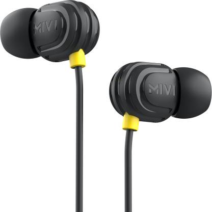 Mivi Rock Roll E5 With HD Sound Wired Headset (Black, In the Ear) Mivi Rock Roll E5 With HD Sound Wired Headset (Black, In the Ear)