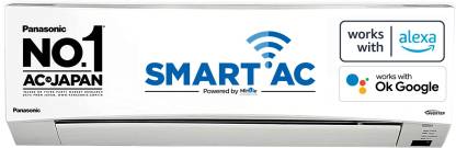Panasonic 1 Ton 5 Star Split Inverter AC with Wi-fi Connect - White(CS/CU-NU12XKYW5A, Copper Condenser) Panasonic 1 Ton 5 Star Split Inverter AC with Wi-fi Connect - White(CS/CU-NU12XKYW5A, Copper Condenser)