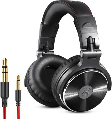 Oneodio Pro 10 Wired Headset  (Black, On the Ear)
