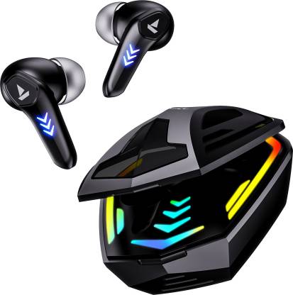 boAt Immortal 131 with Beast Mode, 40 Hours Playback and ENx Tech Bluetooth Headset  (Black sabre, True Wireless)