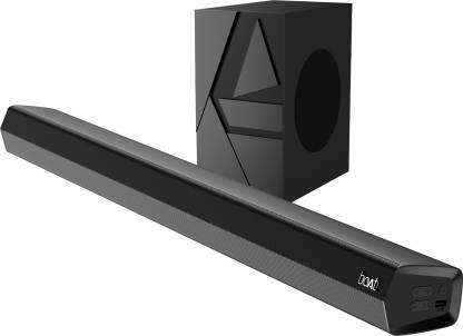 boAt Aavante Bar Thump with Wired Subwoofer, RMS 200 W Bluetooth Soundbar  (Carbon Black, 2.1 Channel)