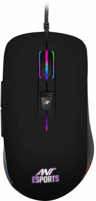 Ant Esports GM100 RGB 4800 DPI I Gaming Wired Optical Gaming Mouse  (USB 3.0, Black)