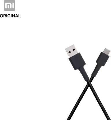 Mi USB Type C Cable 3 A 100 cm 25956  (Compatible with Mobile, Black, One Cable)