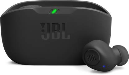 JBL Wave Buds TWS, 32Hr Playtime, IP54, Smart Ambient & TalkThru Mode, JBL App, Bluetooth Headset  (Black, In the Ear)