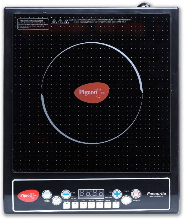 Pigeon Favourite IC 1800 W Induction Cooktop  (Black, Push Button)#JustHere