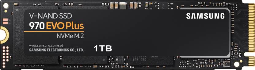 SAMSUNG 970 EVO Plus 1 TB Laptop, Desktop Internal Solid State Drive (SSD) (MZ-V7S1T0BW)  (Interface: PCIe NVMe, Form Factor: M.2)