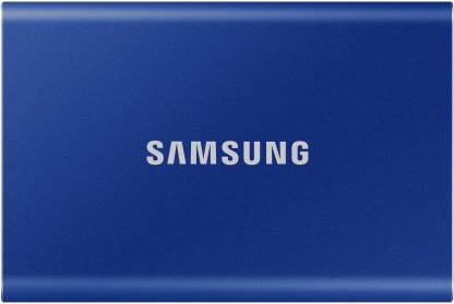 SAMSUNG T7 / 1050 Mbs / PC,Mac,Android / Portable,Type C Enabled / 3Y Warranty / USB 3.2 500 GB External Solid State Drive (SSD)  (Blue)