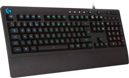 Logitech G213 Wired USB Gaming Keyboard(Black)
