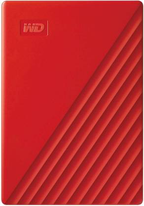 WD My Passport 2 TB External Hard Disk Drive (HDD)  (Red, Black)