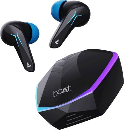 boAt Immortal 121 with Beast Mode(40ms Low Latency),RGB LEDs & 40 Hours Playback Bluetooth Gaming Headset  (Black Sabre, True Wireless)