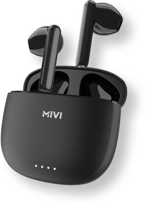 Mivi Collar Classic Neckband with Fast Charging Bluetooth Headset  (Black, In the Ear)