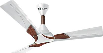 Orient Electric Wendy_ 1200 mm Energy Saving 3 Blade Ceiling Fan  (Pearl white Walnut, Pack of 1)