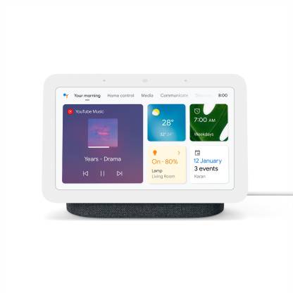 Google Nest Hub (2nd gen), Display with Google Assistant Smart Speaker  (Charcoal)
