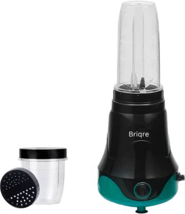 Briqre Victory Nutri Blender 500 Juicer Mixer Grinder (2 Jars, Black, Teal)