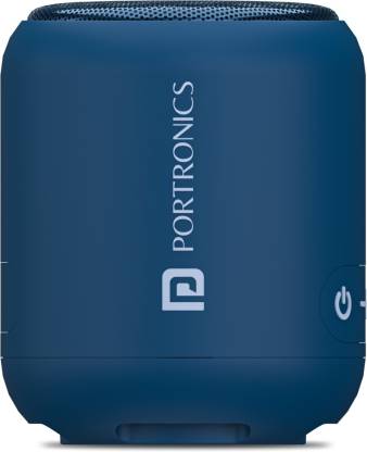 Portronics SoundDrum 1 10W TWS Portable, Inbuilt-FM & Type C Charging 10 W Bluetooth Speaker  (Blue, Mono Channel)