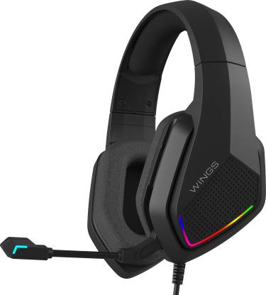 Wings Vader 200 Wired Gaming Headset  (Black, On the Ear)