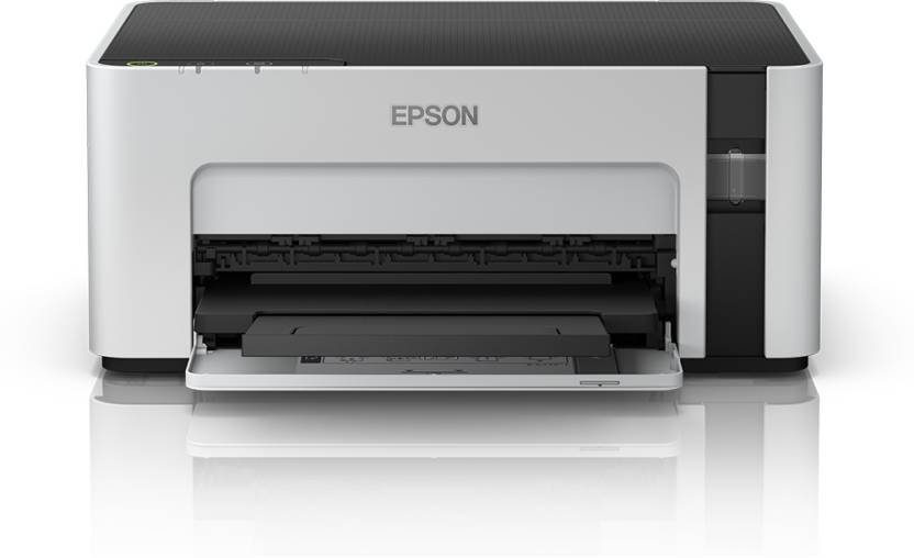 Epson M1100 Single Function Monochrome Inkjet Printer (Black Page Cost: 15 Paise)  (White, Ink Tank)