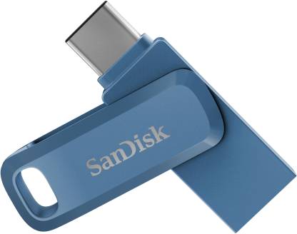 SanDisk Dual Drive Go 128 GB OTG Drive(Blue, Type A to Type C)