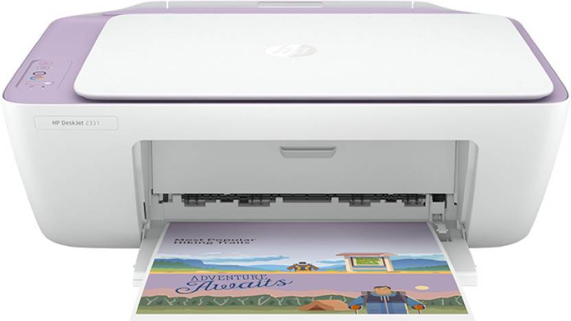 HP DeskJet 2331 Multi-function Color Inkjet Printer with Scanner and Copier , Compact Size, Reliable, Easy Set-Up Through HP Smart App On Your PC Connected Through USB, Ideal for Home  (White Lavender, Ink Cartridge)
