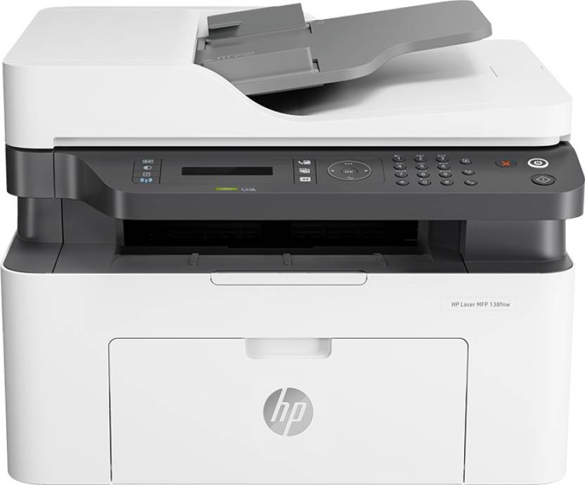 HP MFP 138fnw Multi-function WiFi Monochrome Laser Printer  (White, Grey, Toner Cartridge)