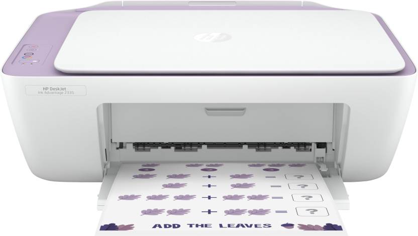 HP DeskJet Ink Advantage 2335 Multi-function Color Inkjet Printer for Dependable printing and scanning, simple setup for everyday usage, Ideal for Home  (White Lavender, Ink Cartridge)