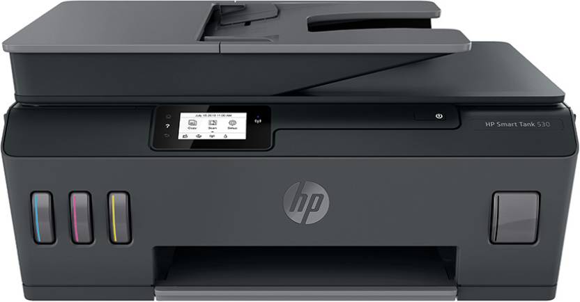 HP Smart Tank 530 Multi-function WiFi Color Inkjet Printer with Voice Activated Printing Google Assistant and Alexa (Color Page Cost: 20 Paise | Black Page Cost: 10 Paise)  (Black, Ink Bottle)