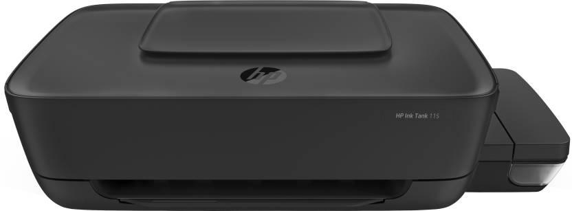 HP Ink Tank 115 Single Function Color Inkjet Printer (Color Page Cost: 20 Paise | Black Page Cost: 10 Paise | Borderless Printing)  (Black, Ink Tank)