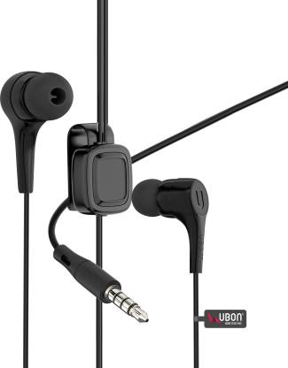 Ubon UB-770 Wired Headset  (Black, In the Ear)