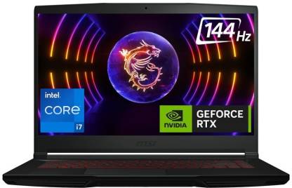 MSI GF63 Core i7 12th Gen 12650H - (16 GB/512 GB SSD/Windows 11 Home/6 GB Graphics/NVIDIA GeForce RTX 4050/144 Hz) Thin GF63 12VE-070IN Gaming Laptop  (15.6 Inch, Black, 1.86 Kg)
