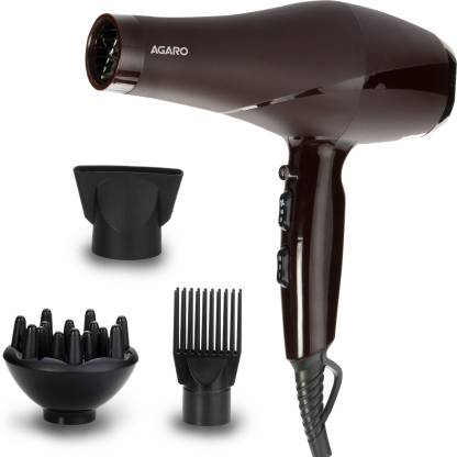 AGARO HD-1120 2000 Watts Professional Hair Dryer Hair Dryer  (2000 W, Black, Brown)