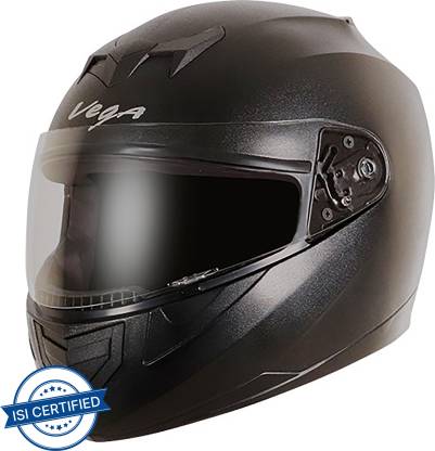 VEGA Edge Motorbike Helmet  (Black)