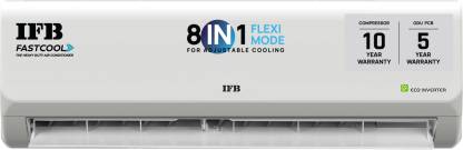 IFB FastCool Convertible 8-in-1 Cooling, 2023 Model 1 Ton 2 Star Split Inverter Smart Ready, 7 Stage Air Treatment AC - White (CI1322C113G1, Copper Condenser)