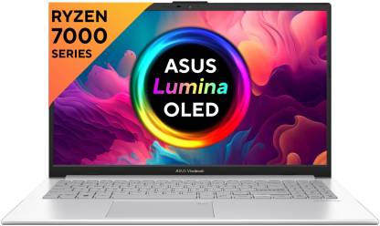ASUS Vivobook Go 15 OLED (2023) Ryzen 3 Quad Core 7320U - (8 GB/512 GB SSD/Windows 11 Home) E1504FA-LK321WS Thin and Light Laptop  (15.6 Inch, Cool Silver, 1.63 Kg, With MS Office)