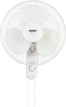 USHA Mist Air Icy 400 mm Ultra High Speed 3 Blade Wall Fan  (White, Pack of 1)