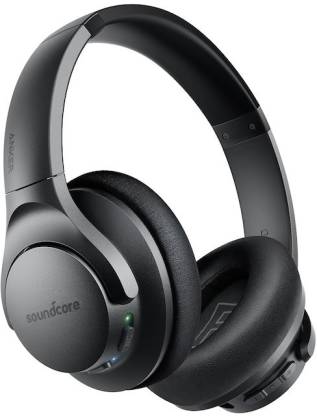 Soundcore by Anker Life Q20 With Hybrid Active Noise Cancellation Enabled Bluetooth Headset  (Black, On the Ear)
