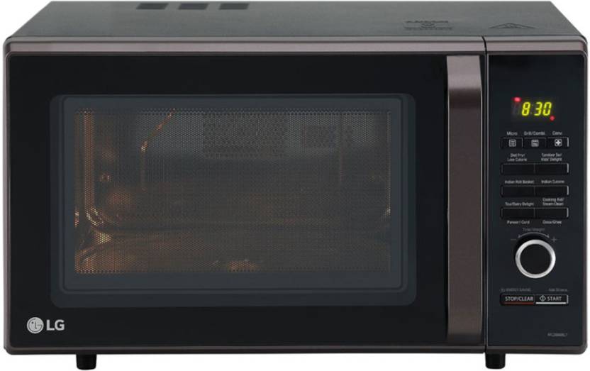 LG 28 L Convection Microwave Oven  (MC2886BLT, Black)