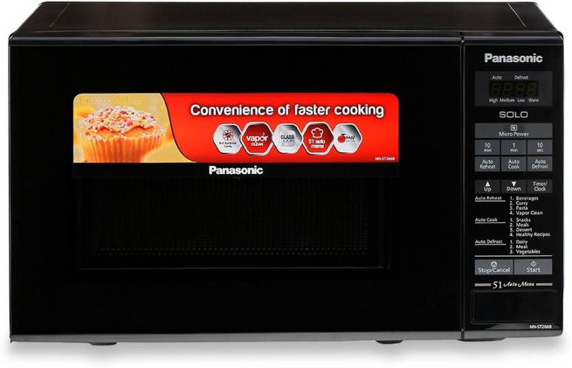 Panasonic 20 L Solo Microwave Oven  (NN-ST266BFDG, BLACK)