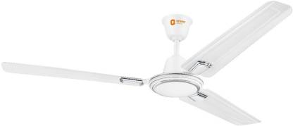 Orient Electric Ujala Air Deco 1 Star 1200 mm Ultra High Speed 3 Blade Ceiling Fan  (White Silver, Pack of 1)