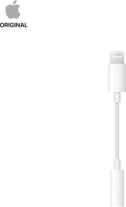 APPLE White MMX62ZM/A Lightning to 3.5 mm Phone Converter  (Android, iOS)