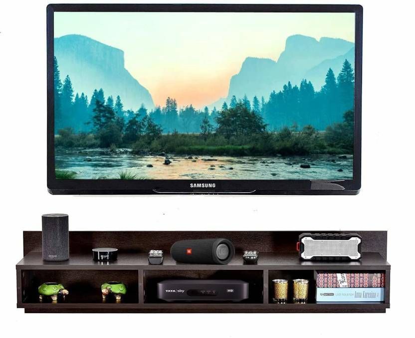 Home wood Latest Wooden wall setup box stand, Brown Engineered Wood TV Entertainment Unit (Finish Color - Brown, DIY(Do-It-Yourself)) Home wood Latest Wooden wall setup box stand, Brown Engineered Wood TV Entertainment Unit (Finish Color - Brown, DIY(Do-It-Yourself))