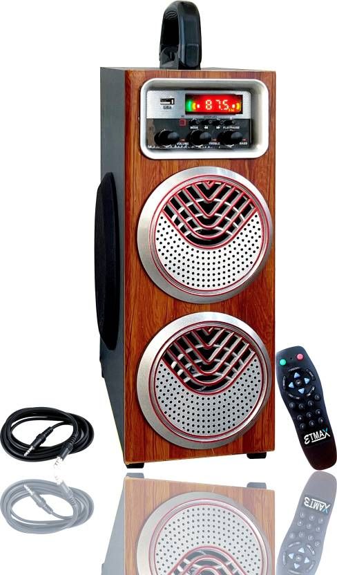 etmax CHAMPION Silver ET-6042 TWN 150 W Bluetooth Tower Speaker  (Silver, 2.1 Channel)
