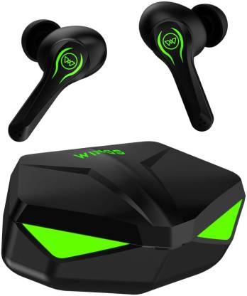 Wings Phantom Wireless Earbuds with 50ms Low Latency Game mode 5.3 Bluetooth Headset  (Black, True Wireless)