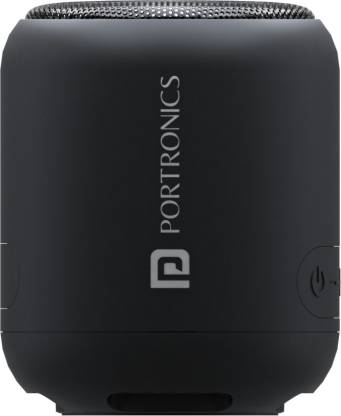Portronics SoundDrum 1 10W TWS Portable Speaker, Inbuilt-FM & Type C Charging 10 W Bluetooth Speaker  (Black, Mono Channel)