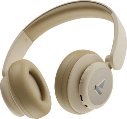 boAt Rockerz 450 Pro with Upto 70 Hours Playback Bluetooth Headset  (Hazel Beige, On the Ear)