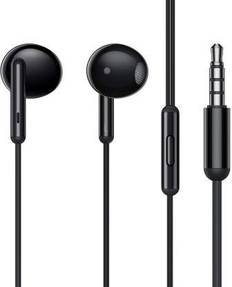 realme Buds Classic RMA2001 Wired Earphones with HD Microphone Wired Headset  (Black, In the Ear)