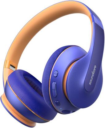 Soundcore by Anker Life Q10 with Fast Charging Bluetooth Headset  (Blue, On the Ear)
