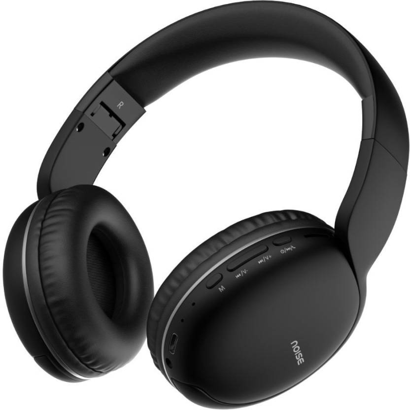 Noise TWO with 50 Hours Playtime, Low latency (up to 40ms), and Dual pairing Wireless Bluetooth Headset  (Bold Black, On the Ear)