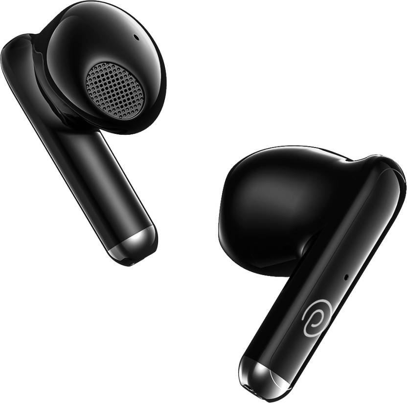 PTron Bassbuds Xtreme Earbuds With Game Mode, 32hrs Playtime, Pinch Control Bluetooth Headset  (Grey & Black, In the Ear)