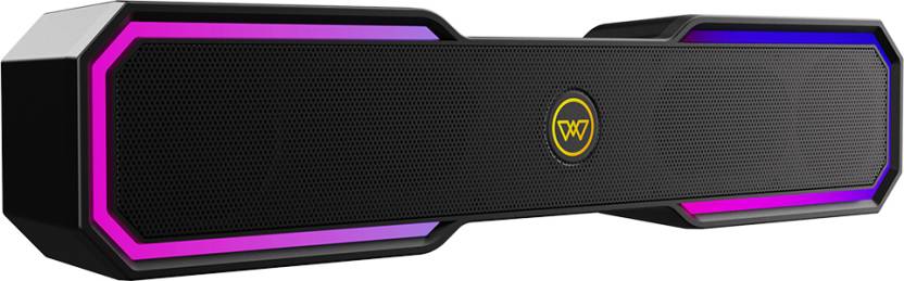 WINGS Centerstage 400 Gaming Soundbar with RGB Light Sync,Quad Mode, 2500 mAH Battery 16 W Bluetooth Speaker  (Black, 2.0 Channel)